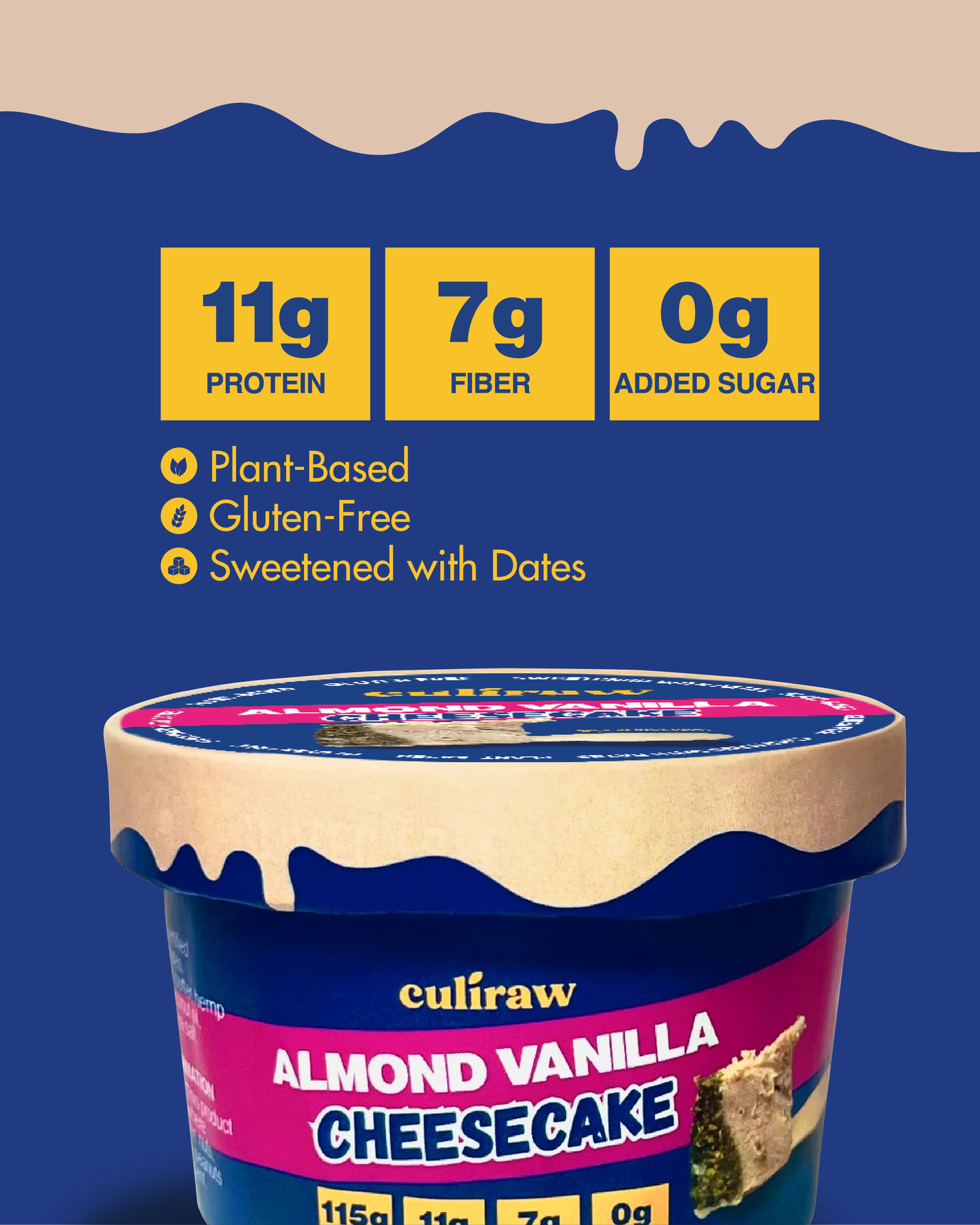 Vanilla Almond Cheesecake - 4 pack